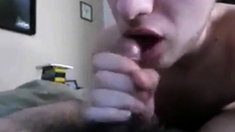 Swallowing Asian Cum