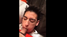 His first cock in his mouth