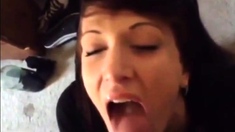 When she sucks your dick she can't wait to taste cum