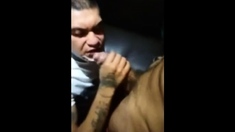 latino tattoer sucks to enter the gang of reminez