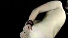 emo femboy crossdresser naked bound and cumming