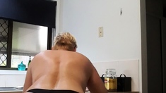 Amateur blonde ass fucked
