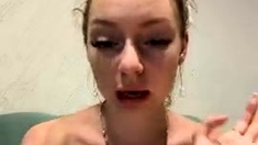 Blonde teen Sierras first erotic masturbation video