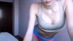 Hot Amateur Webcam Teen Masturbates For Their Fans