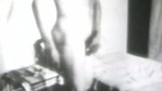 Black and white video featuring muscular hunks enjoying anal loving